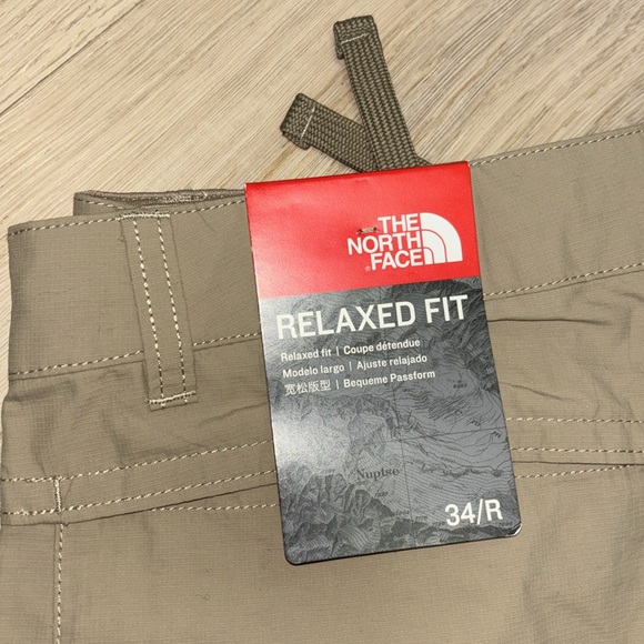 NWT The North Face Zip off Khaki Hiking Pants 34 R - Picture 2 of 5